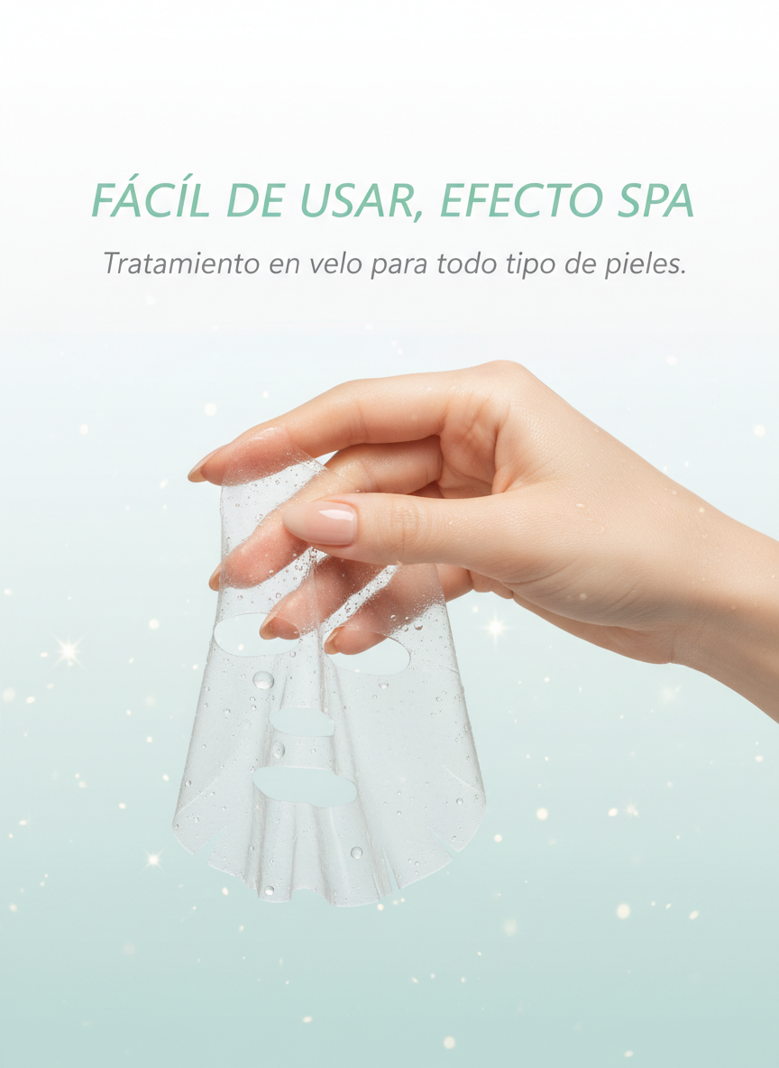 Pack Spa Bioaqua — 5 Mascarillas en Velo